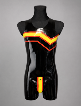 Herren Latex Body "Rubber Pride Flag"